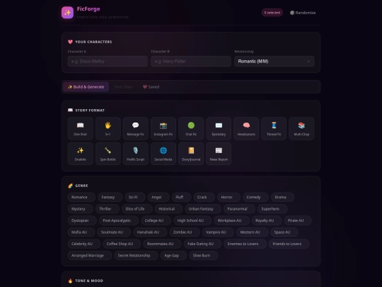 ficforge-standalone screenshot