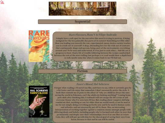 library/log screenshot