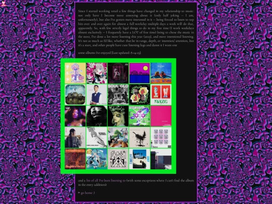 music/log screenshot