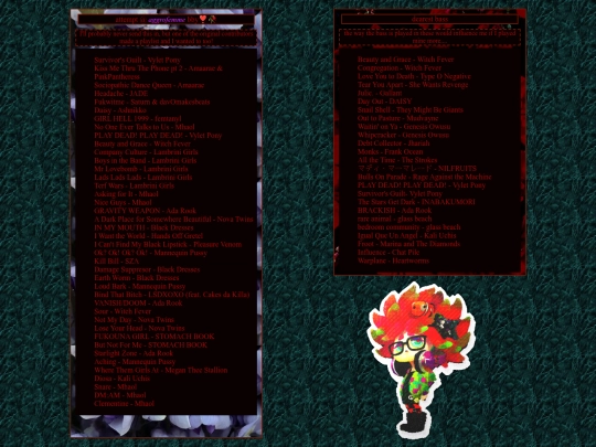 music/playlists screenshot