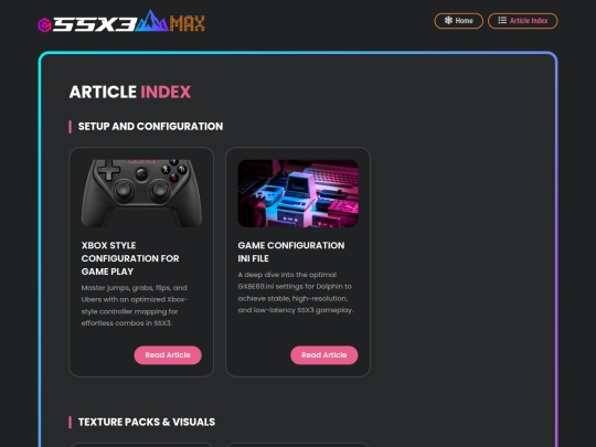 article-index screenshot