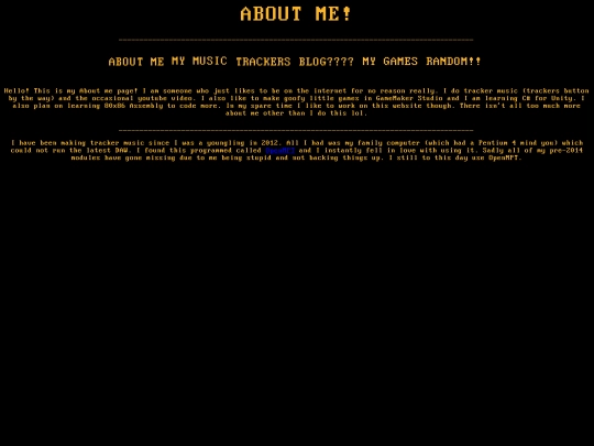 aboutme screenshot