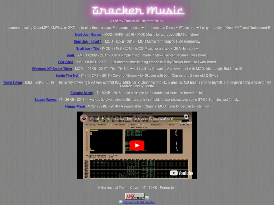 tracker screenshot