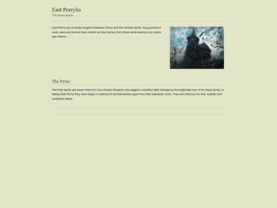 Worldbuilding/ePerryl screenshot