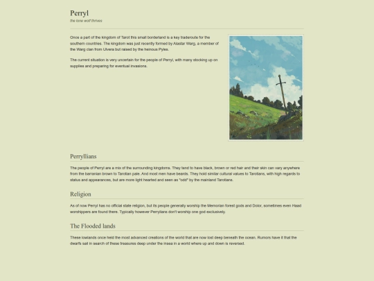 Worldbuilding/perryl screenshot