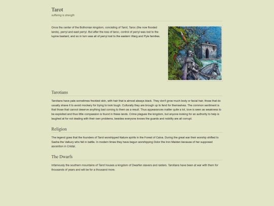 Worldbuilding/tarotia screenshot