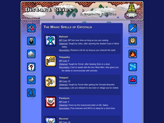 spells screenshot