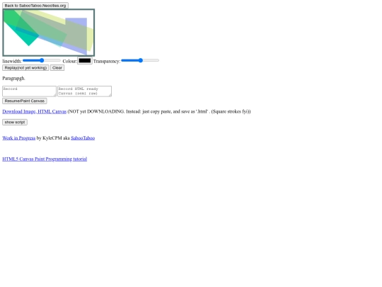 My Paint (SabooTaboos HTML App, in progress) screenshot