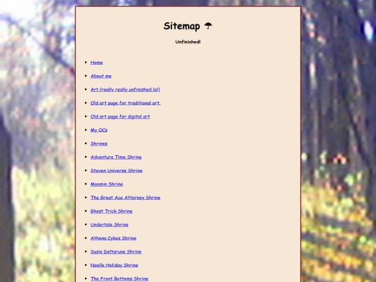 sitemap screenshot