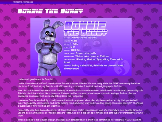 characters/bonnie screenshot