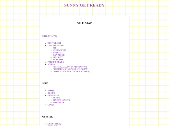 sitemap screenshot