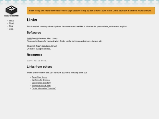 misc/links screenshot