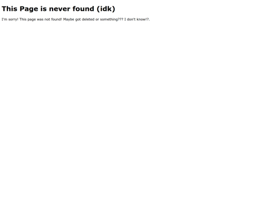 not_found screenshot