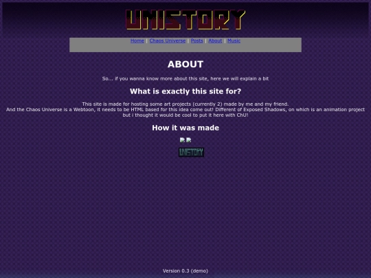 pages/about screenshot