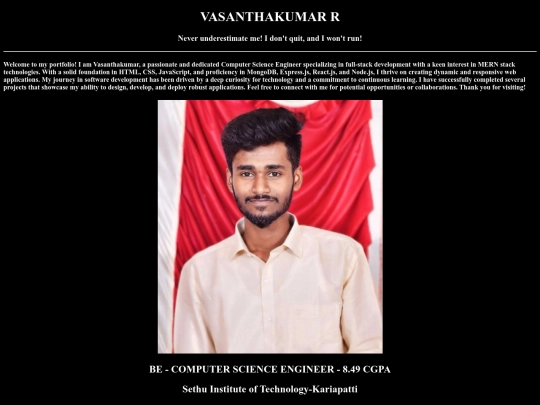 vasanth/Vasanthakumar screenshot