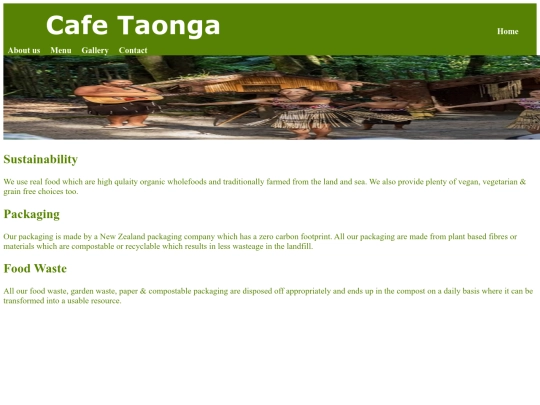 Sustainability screenshot