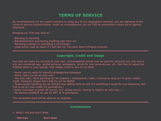 TOS screenshot