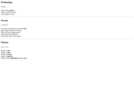 poemwebpage screenshot