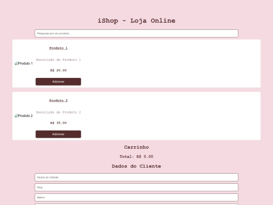 exemplo screenshot