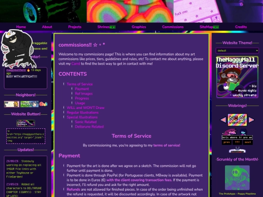 commissions screenshot