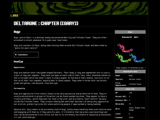 projects/chapter-gary/cast/bugz screenshot