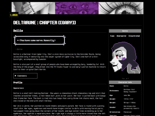 projects/chapter-gary/cast/dollie screenshot