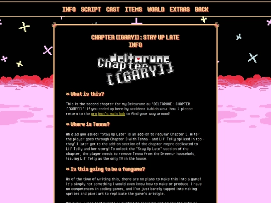 projects/chapter-gary/stay-up-late/info screenshot