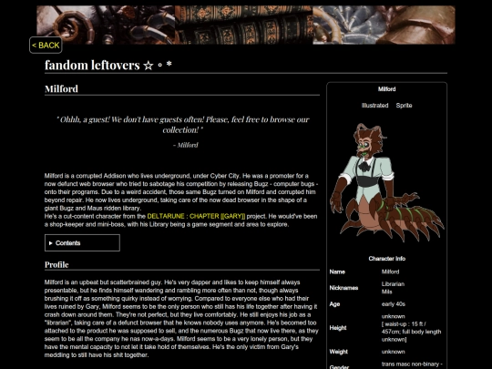 projects/fandom-leftovers/milford screenshot