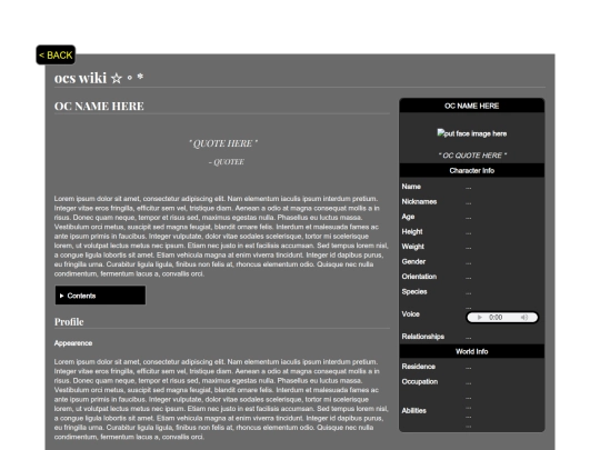 projects/original-characters/oc-bio-template screenshot