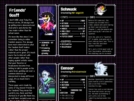 shrines/friends-ocs-deltarune screenshot