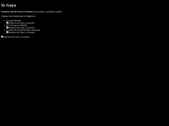 Tic2.html 1999/Goya screenshot