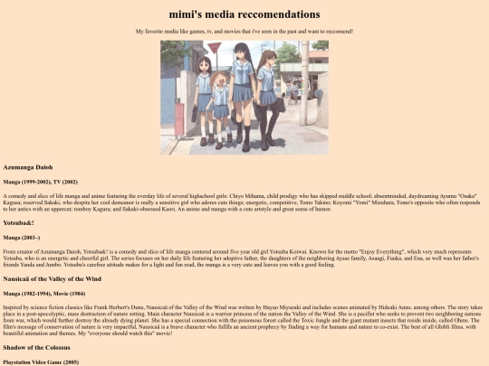 mimisreccomend screenshot