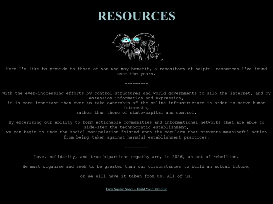RESOURCES screenshot