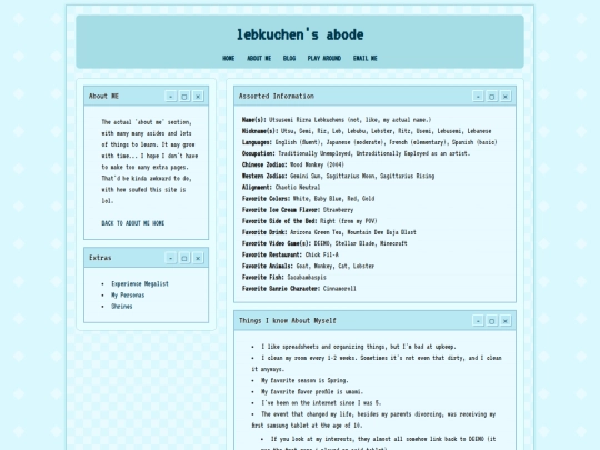 about-me screenshot