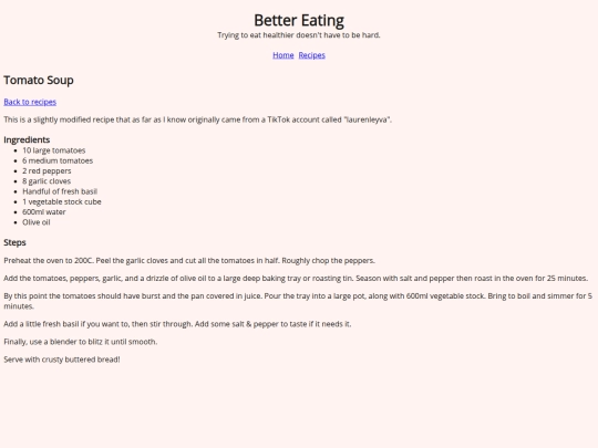 recipes/tomato-soup screenshot