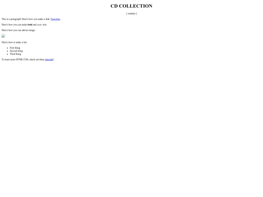 CD_collection screenshot