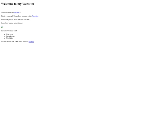 links screenshot