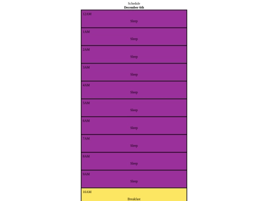 scheduleAssignment screenshot