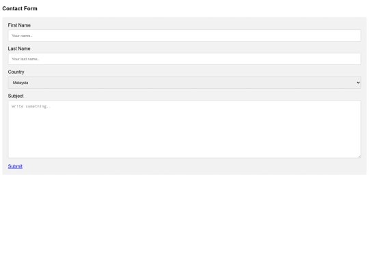 form screenshot