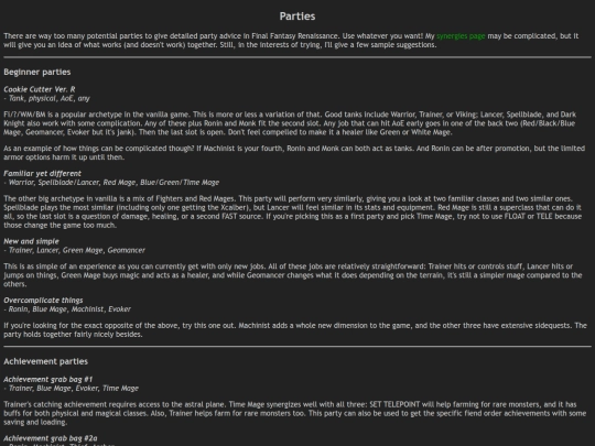 parties screenshot