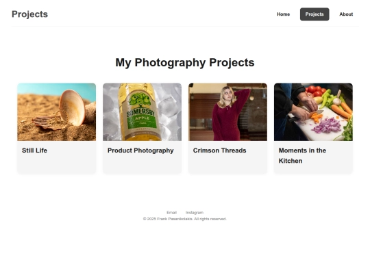 projects screenshot