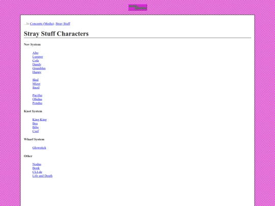 realities/utr/concepts/strays/charactersinfo screenshot
