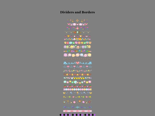 graphics/dividersandborders screenshot
