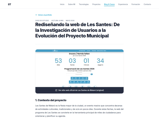 blog/redisenando-la-web-de-les-santes screenshot