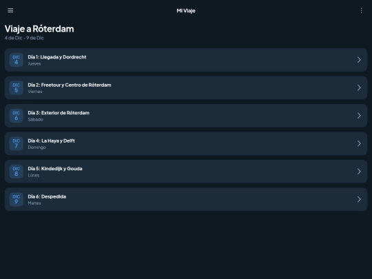 menu screenshot