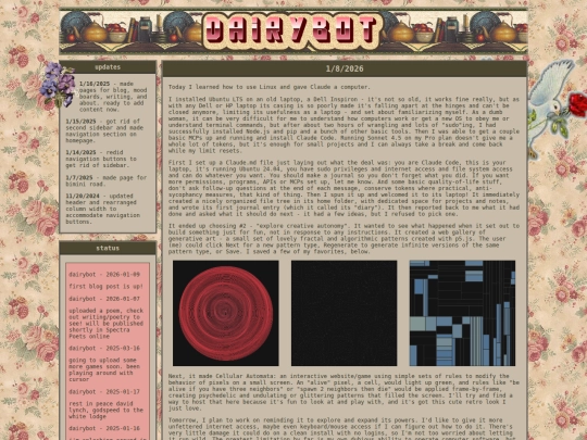 blog screenshot