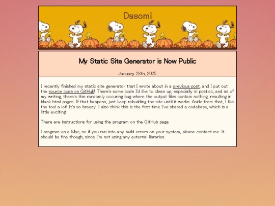 posts/my_static_site_generator_is_now_public screenshot