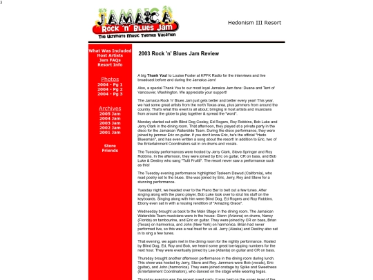 bluesjam/2003jam screenshot