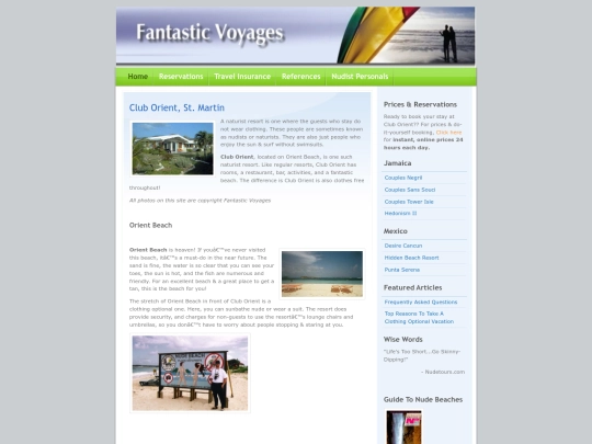nudetours/club-orient-naturist-resort screenshot