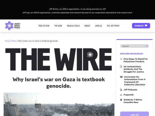 Gaza/Why Israel’s war on Gaza is textbook genocide. - JVP (4_2_2026 5：05：22 AM) screenshot